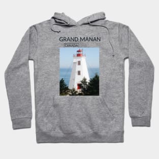 Grand Manan Island New Brunswick Canada Lighthouse Gift for Canadian Canada Day Present Souvenir T-shirt Hoodie Apparel Mug Notebook Tote Pillow Sticker Magnet Hoodie